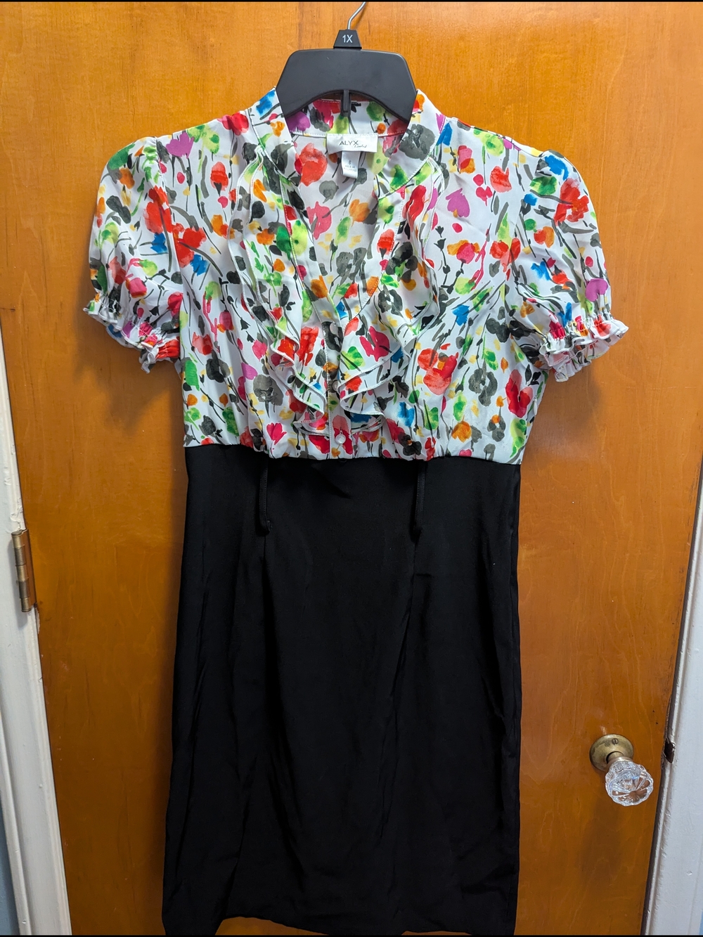 Alyx Multicolor Floral Print Blouse in Pink, Green, Orange